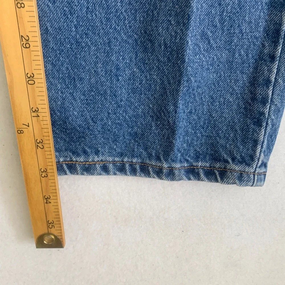 VTG Levi's 505 Jeans Mens 38x33 Blue Orange Tab Regular Straight Leg 1997
